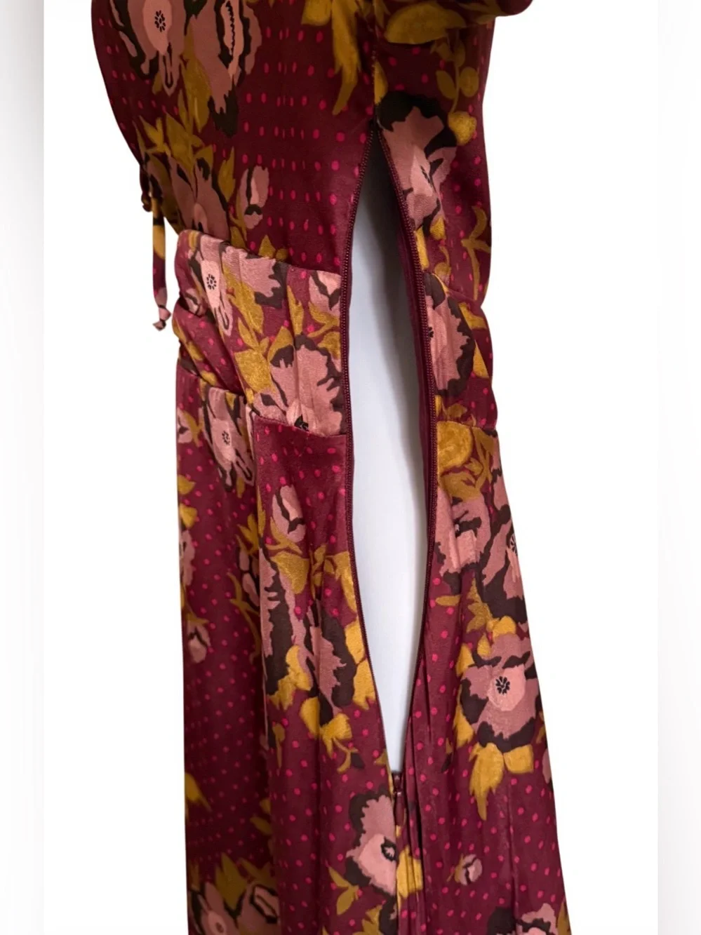 Free People Morning Light Mini Dress Size 8 Purple Floral NWT Flaw